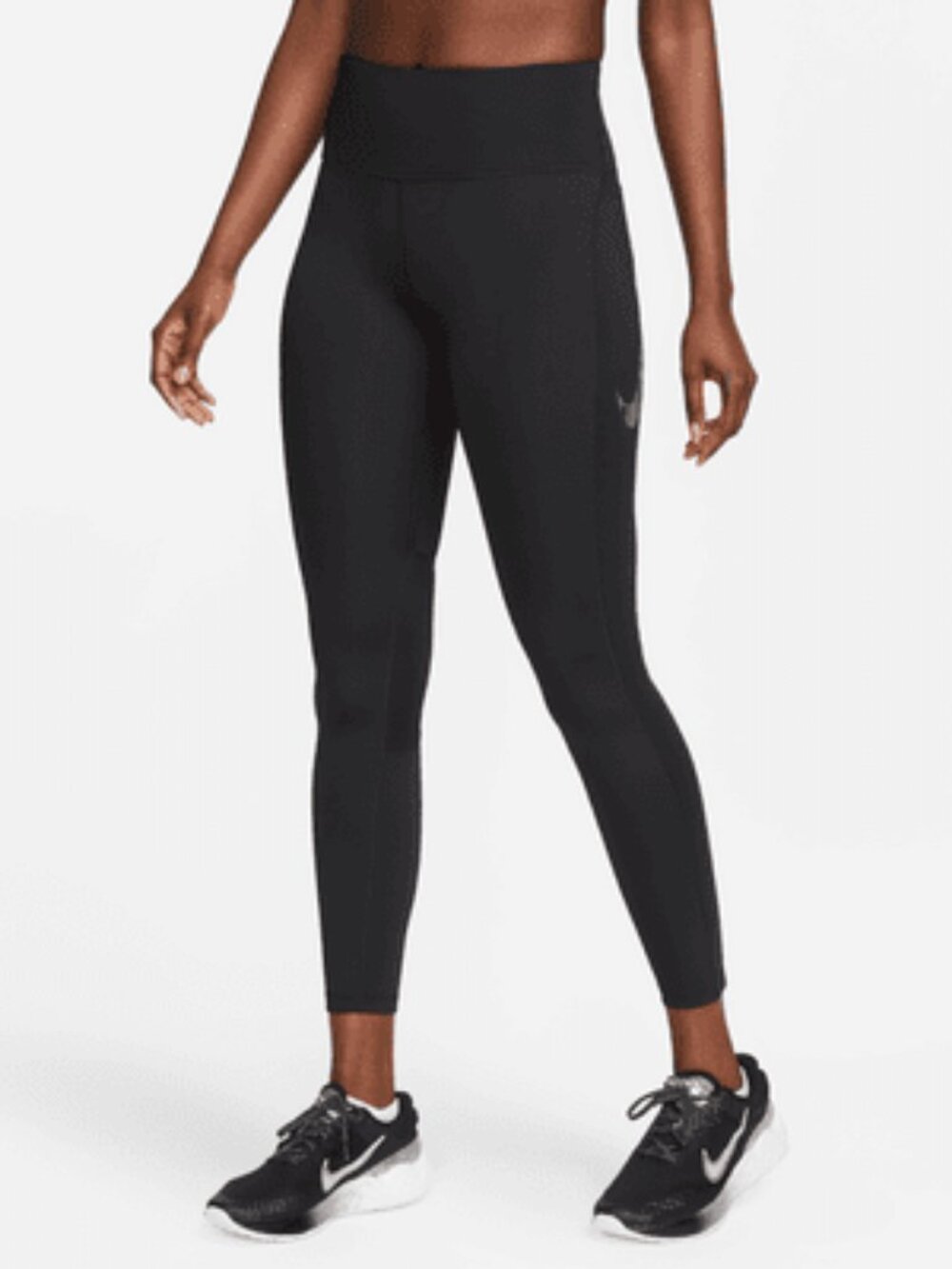 NIKE FAST Mid-Rise 7/8 Graphic Leggings with Pockets